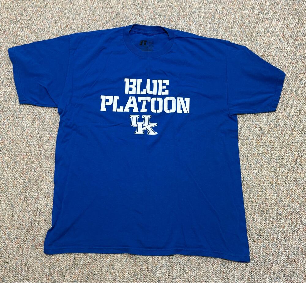 Russell Athletics Kentucky Blue Platoon Men’s T-Shirt Size Extra Large